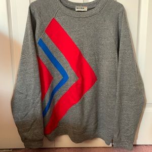 Abstract print crew beck sweatshirt